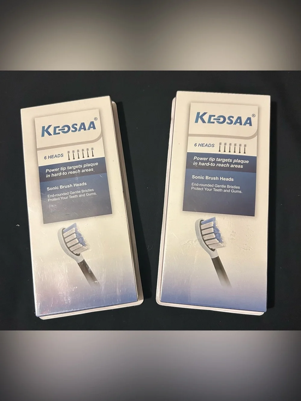 White Sonic Toothbrush Replacement Heads - 6 per pack NEW